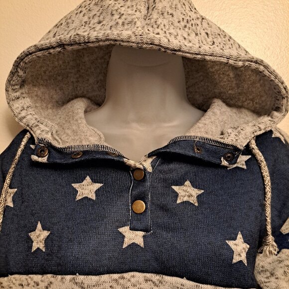 In God We Trust Patriotic American flag &Stars pullover Hooded Sweatshirt - Picture 3 of 9